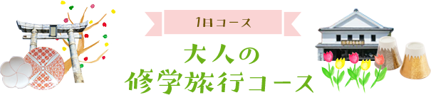 大人の修学旅行コース（1日コース）